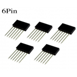 HR0435 100pcs 2.54MM 6Pin 11MM Long Needle Female Pin Header PC104